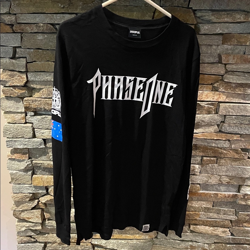 Genuine Merchandise Black Graphic Long Sleeve Tee